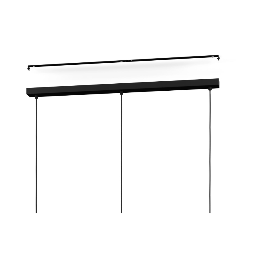 Eglo - Candelabro suspenso 3xE27/40W/230V preto
