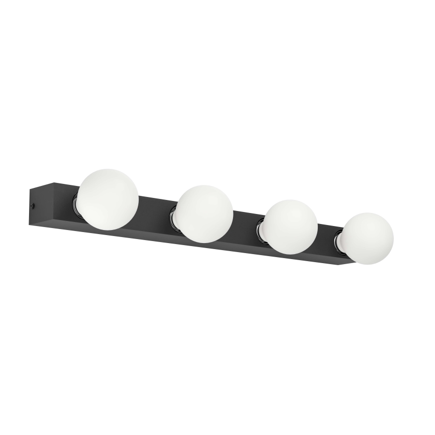 Eglo  - Iluminação de parede 4xE27/40W/230V preto