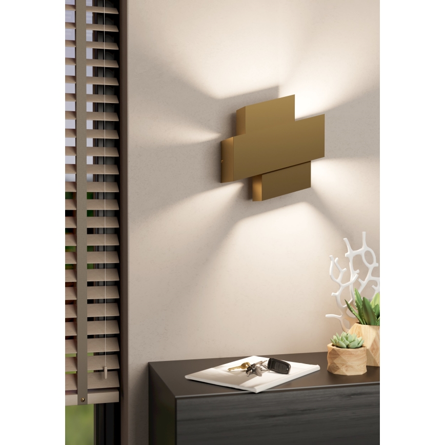 Eglo - Iluminação de parede 1xE27/40W/230V dourado