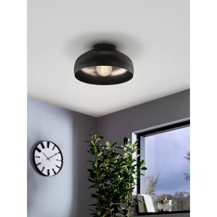 Eglo - Iluminação de teto 1xE27/40W/230V preto