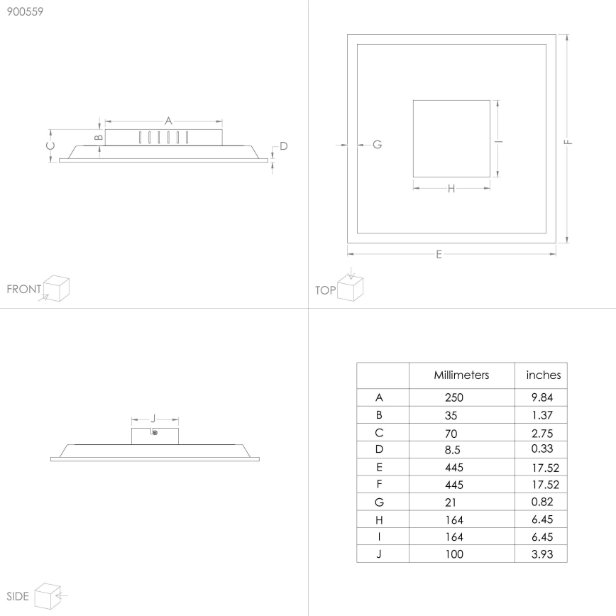 Eglo - Iluminação de teto LED LED/28W/230V