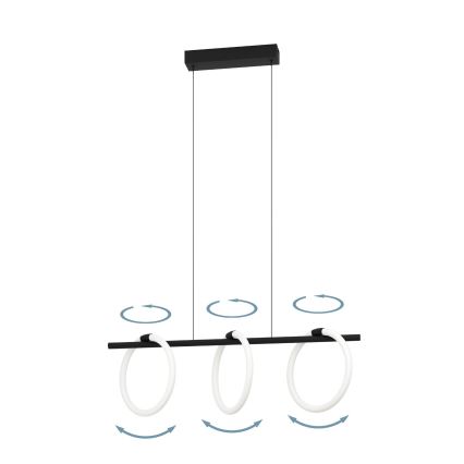 Eglo - Candelabro suspenso LED 3xLED/9W/230V