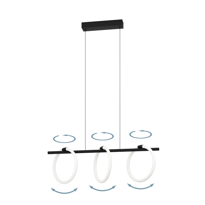 Eglo - Candelabro suspenso LED 3xLED/9W/230V