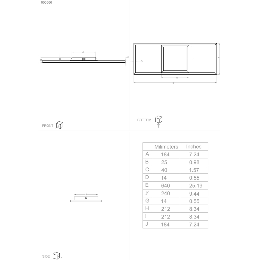 Eglo - Iluminação de teto LED RGBW com regulação LED/21W/230V
