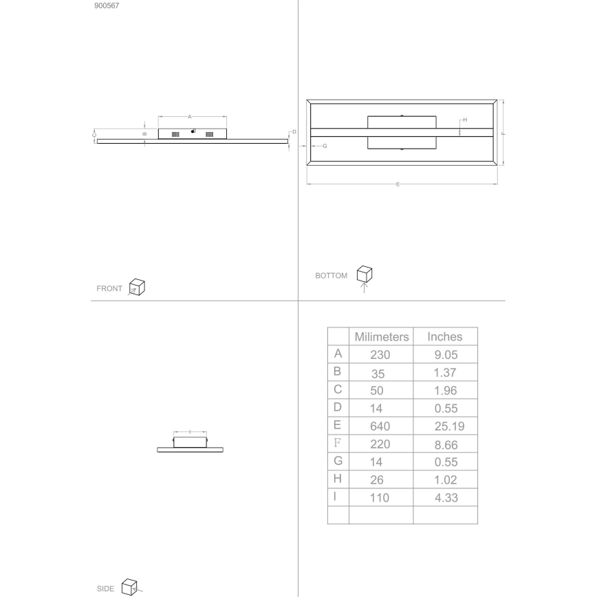 Eglo - Iluminação de teto LED RGBW com regulação LED/21W/230V 3000-6500K