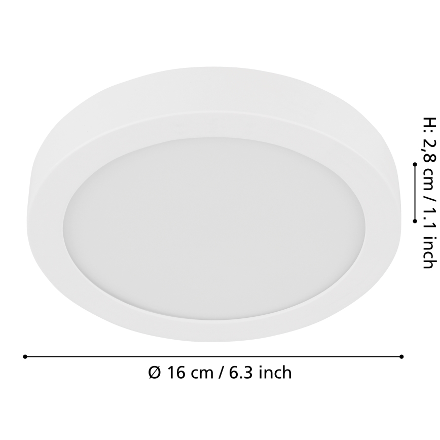 Eglo - Iluminação de teto LED com regulação LED/11W/230V branco