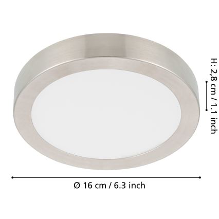 Eglo - Iluminação de teto LED com regulação LED/11W/230V cromado mate
