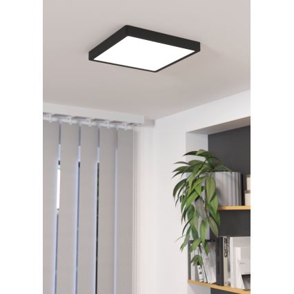 Eglo - Iluminação de teto LED com regulação LED/20,5W/230V preto