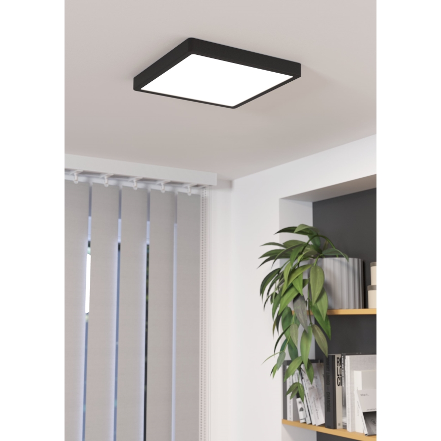 Eglo - Iluminação de teto LED com regulação LED/20,5W/230V preto