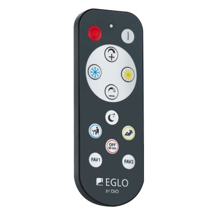 Eglo - Iluminação de teto LED com regulação LED/25,6W/230V + controlo remoto