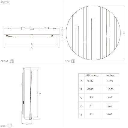 Eglo - Iluminação de teto LED LED/19,5W/230V diâmetro 38 cm