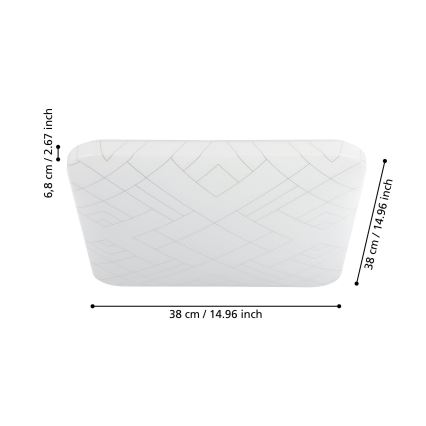 Eglo - Iluminação de teto LED LED/19,5W/230V