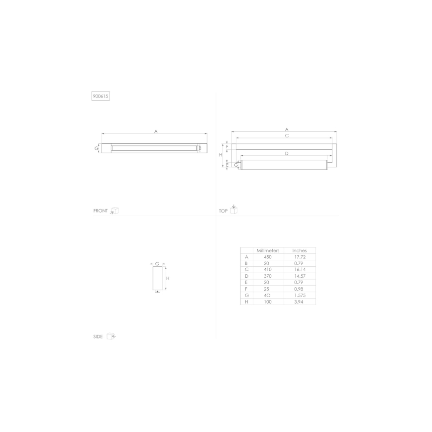 Eglo - Iluminação de espelho de casa de banho LED LED/8,9W/230V IP44
