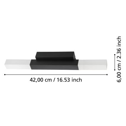 Eglo - Iluminação de parede de casa de banho LED 2xLED/5,5W/230V IP44