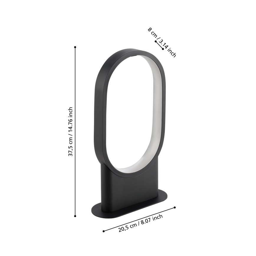 Eglo - Candeeiro de mesa LED LED/10,8W/230V
