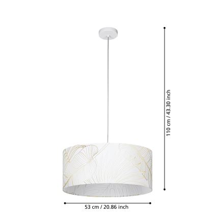 Eglo - Candeeiro suspenso 1xE27/40W/230V