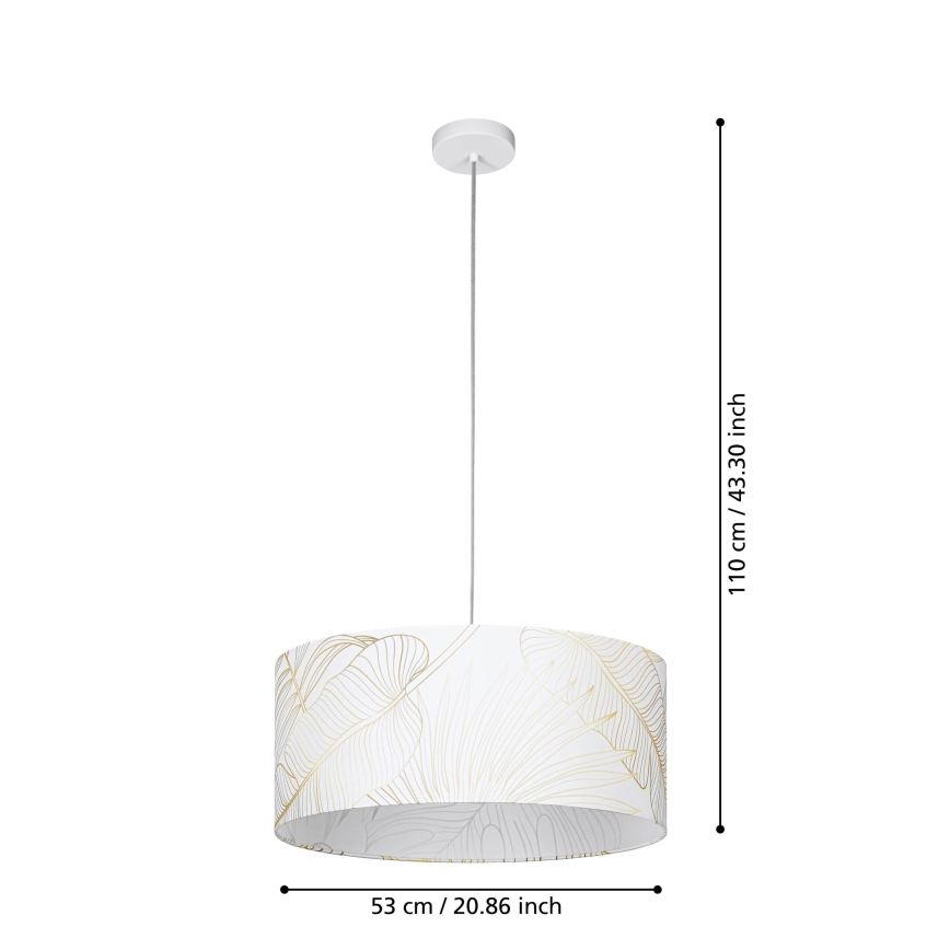 Eglo - Candeeiro suspenso 1xE27/40W/230V