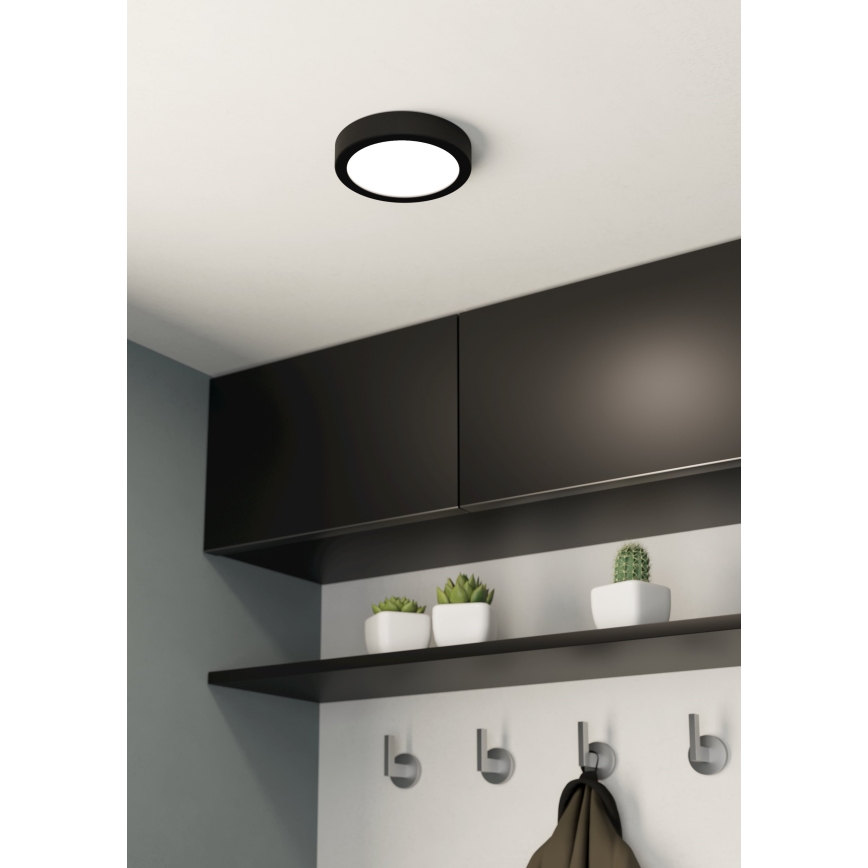 Eglo - Iluminação de teto de casa de banho LED LED/11W/230V IP44 preto