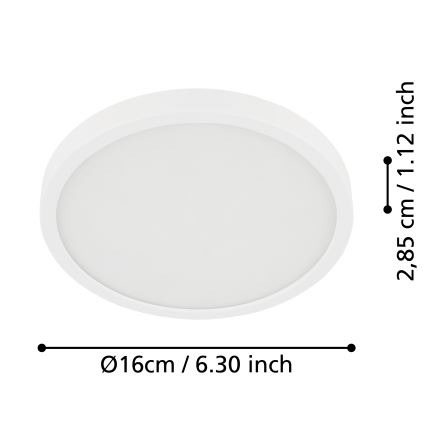 Eglo - Iluminação de teto de casa de banho LED LED/11W/230V IP44 branco