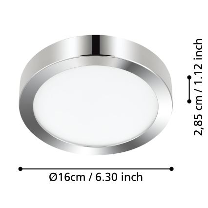 Eglo - Iluminação de teto para casa de banho LED LED/11W/230V IP44 cromado brilhante