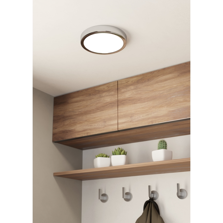 Eglo - Iluminação de teto para casa de banho LED LED/17W/230V IP44 cromado brilhante
