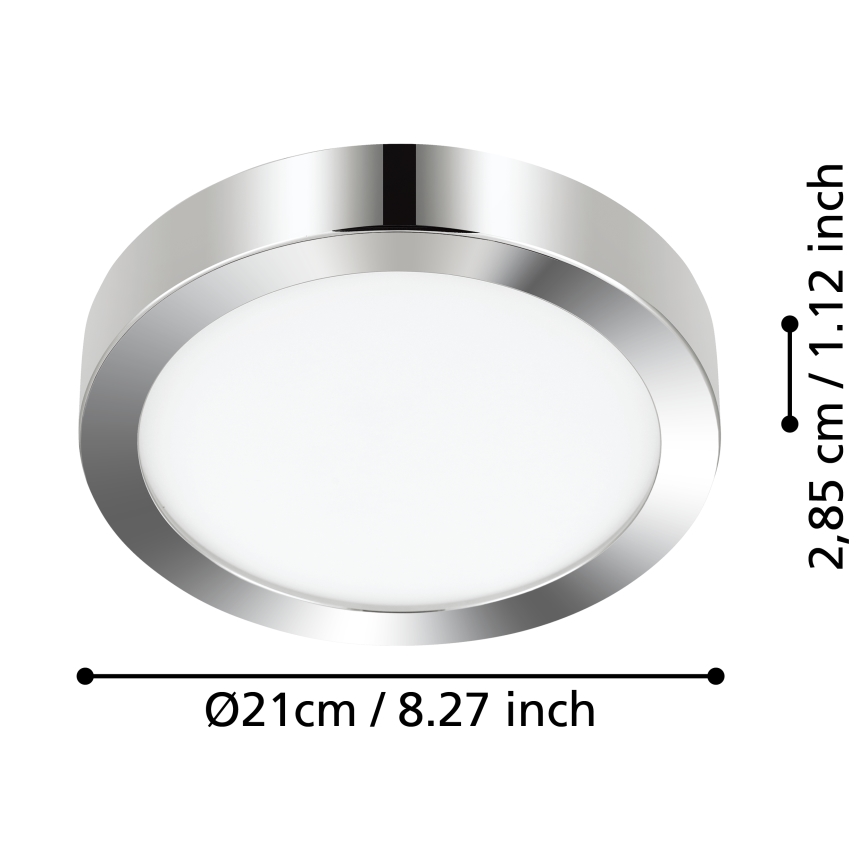Eglo - Iluminação de teto para casa de banho LED LED/17W/230V IP44 cromado brilhante