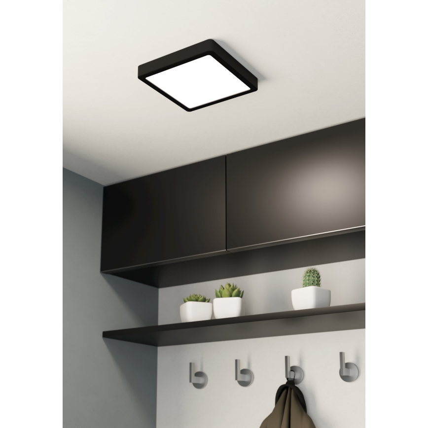 Eglo - Iluminação de teto de casa de banho LED LED/17W/230V IP44 preto