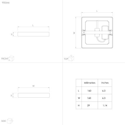 Eglo - Candeeiro de tecto LED para casa de banho LED/11W/230V IP44 branco 16x16 cm