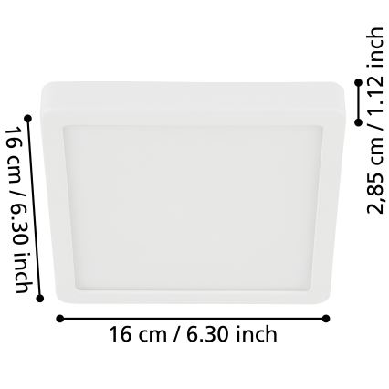 Eglo - Iluminação de teto de casa de banho LED LED/11W/230V IP44 branco