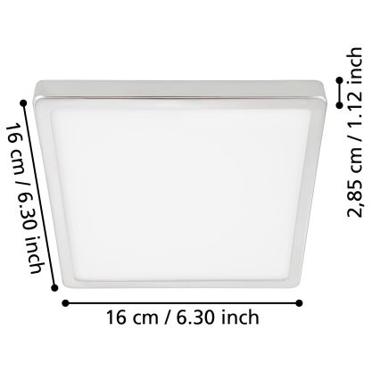 Eglo - Iluminação de teto para casa de banho LED LED/11W/230V IP44 cromado brilhante