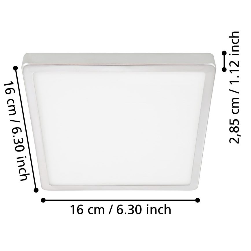Eglo - Iluminação de teto para casa de banho LED LED/11W/230V IP44 cromado brilhante