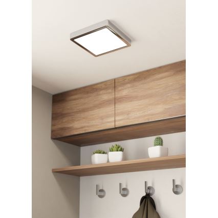 Eglo - Iluminação de teto para casa de banho LED LED/17W/230V IP44 cromado brilhante