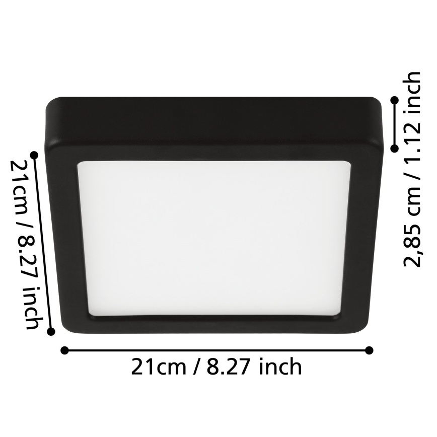 Eglo - Iluminação de teto para casa de banho LED LED/17W/230V IP44 cromado brilhante