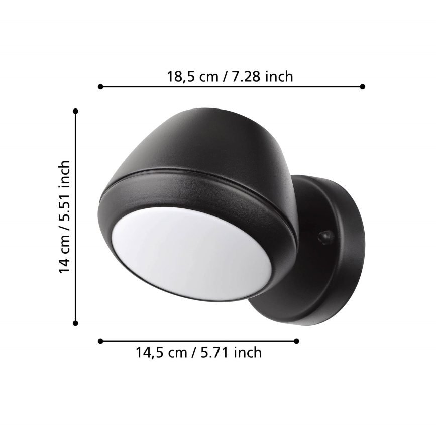Eglo - Iluminação de parede exterior LED 1xGU10/4,6/230V IP44