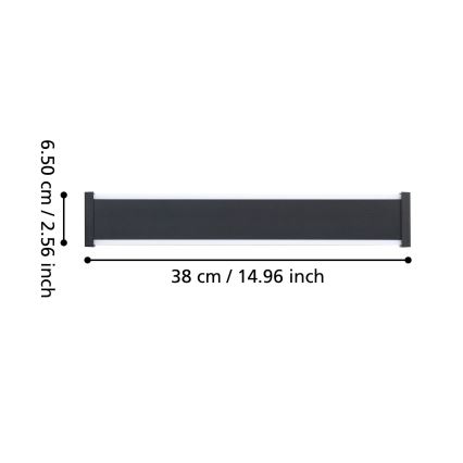 Eglo - Iluminação de parede exterior LED 2xLED/3,7W/230V 3000K IP55