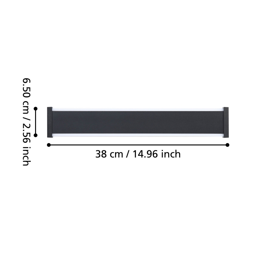 Eglo - Iluminação de parede exterior LED 2xLED/3,7W/230V 3000K IP55
