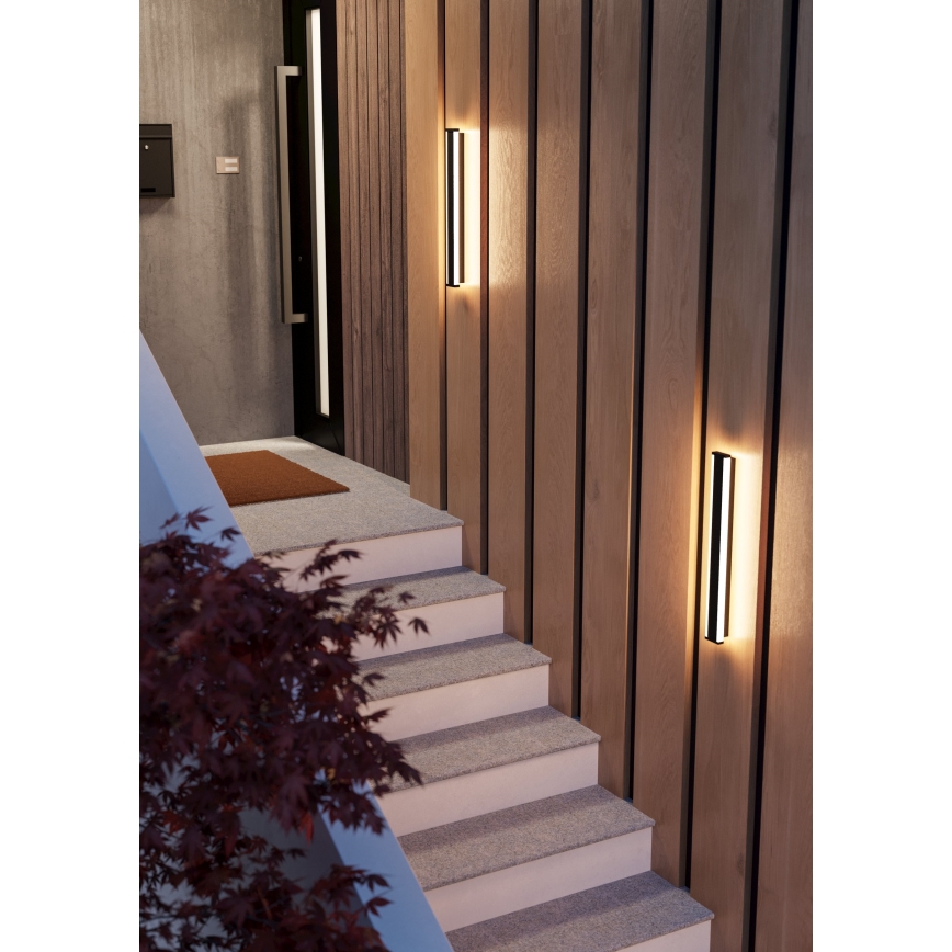 Eglo - Iluminação de parede exterior LED 2xLED/7W/230V 3000K IP55 preto
