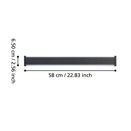 Eglo - Iluminação de parede exterior LED 2xLED/7W/230V 3000K IP55 preto