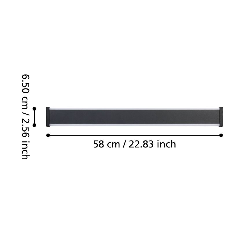 Eglo - Iluminação de parede exterior LED 2xLED/7W/230V 3000K IP55 preto