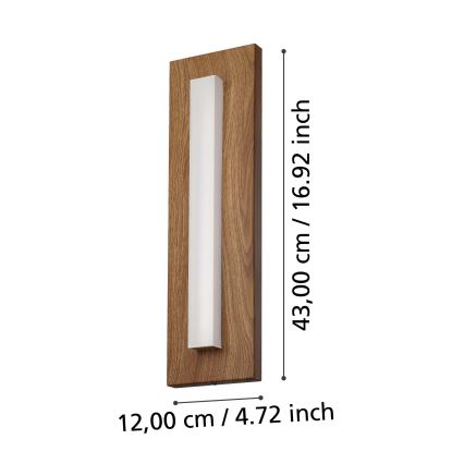 Eglo - Iluminação de parede exterior LED LED/7W/230V IP44
