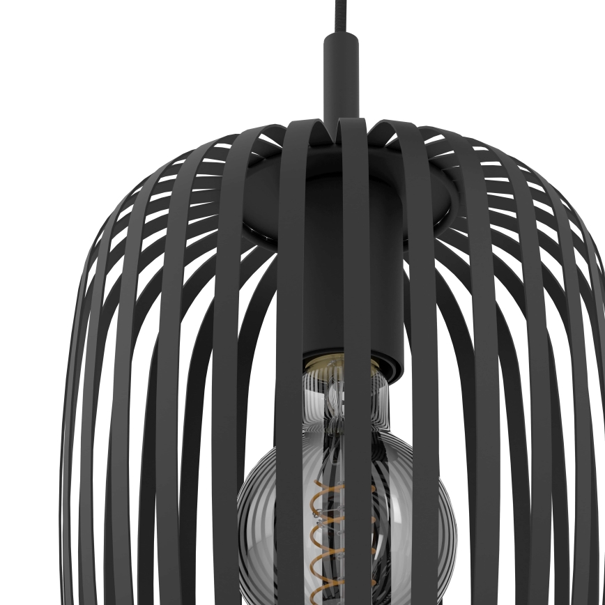 Eglo - Candelabro suspenso 3xE27/40W/230V preto