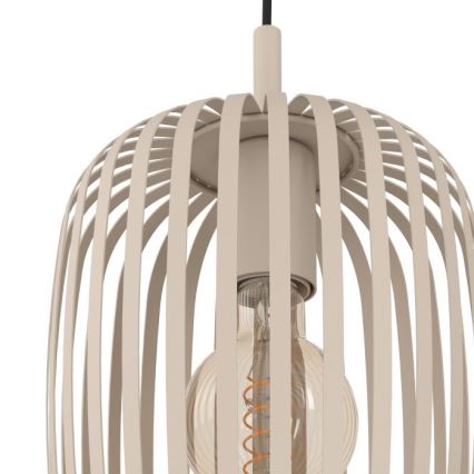 Eglo - Candelabro suspenso 3xE27/40W/230V bege