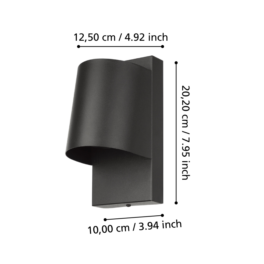 Eglo - Iluminação de parede exterior LED 1xGU10/4,6W/230V IP54