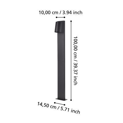 Eglo - Candeeiro exterior LED 1xGU10/4,6W/230V IP54