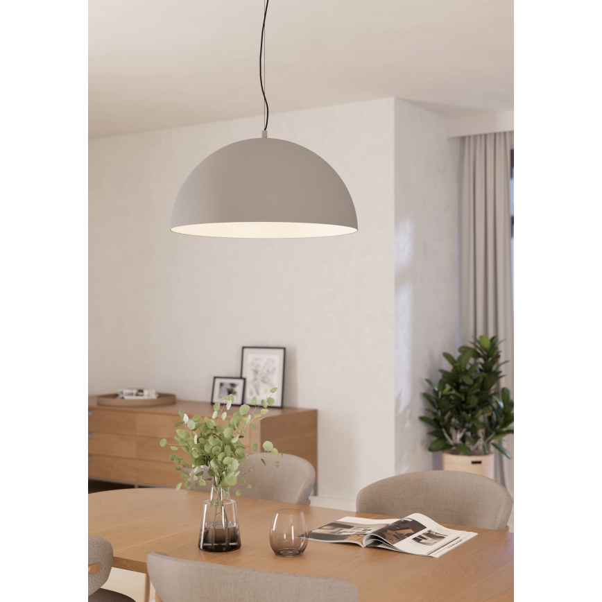 Eglo - Candelabro suspenso 1xE27/40W/230V cinzento