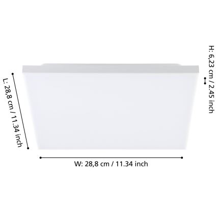 Eglo - Iluminação de teto LED LED/10,8W/230V