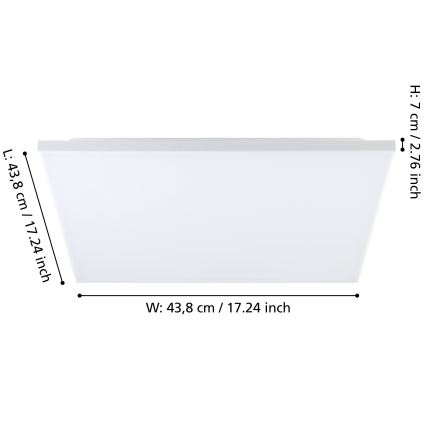 Eglo - Iluminação de teto LED LED/21W/230V
