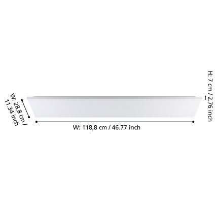 Eglo - Iluminação de teto LED LED/32W/230V