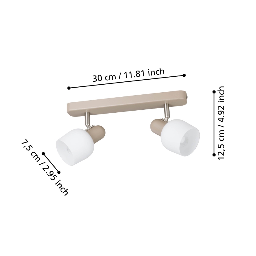 Eglo - Foco 2xE14/18W/230V
