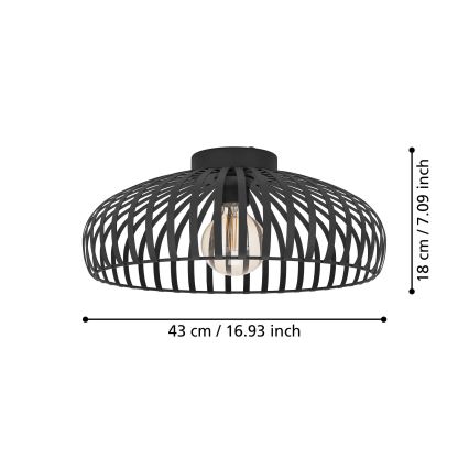 Eglo - Iluminação de teto 1xE27/40W/230V diâmetro 43 cm